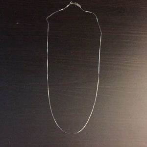 17 inch sterling silver chain made in Italy.